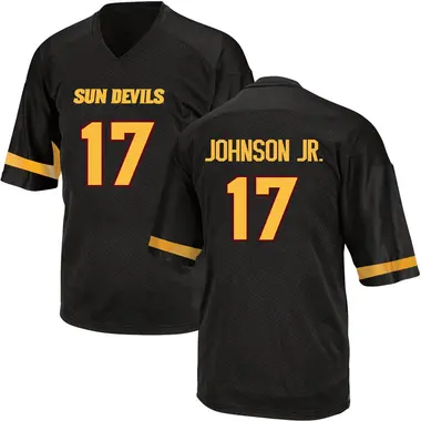 Black Chad Johnson Jr. Men's Arizona State Sun Devils Football College Jersey - Replica