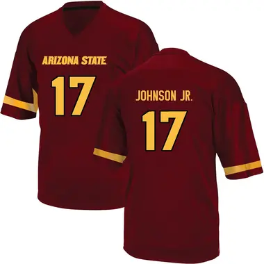 Chad Johnson Jr. Men's Arizona State Sun Devils Maroon Football College Jersey - Game